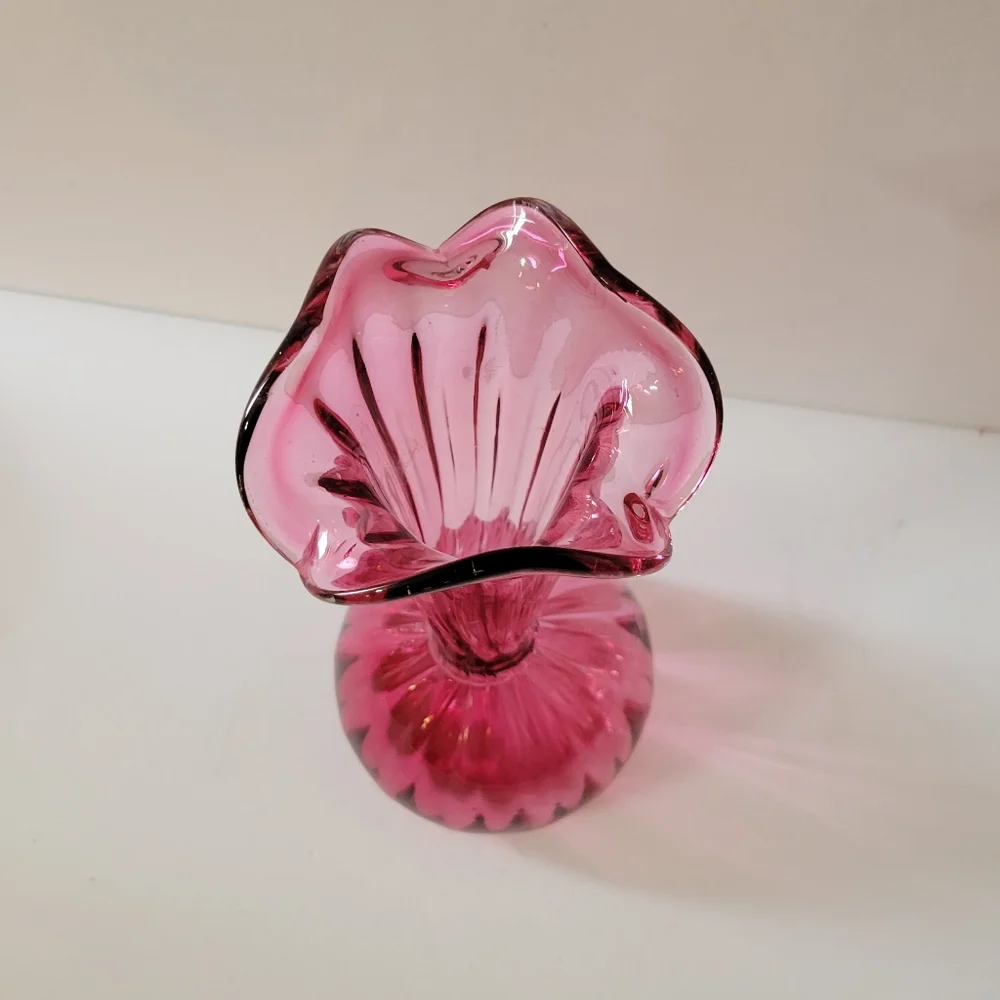 Vintage Hand Blown Glass Vase